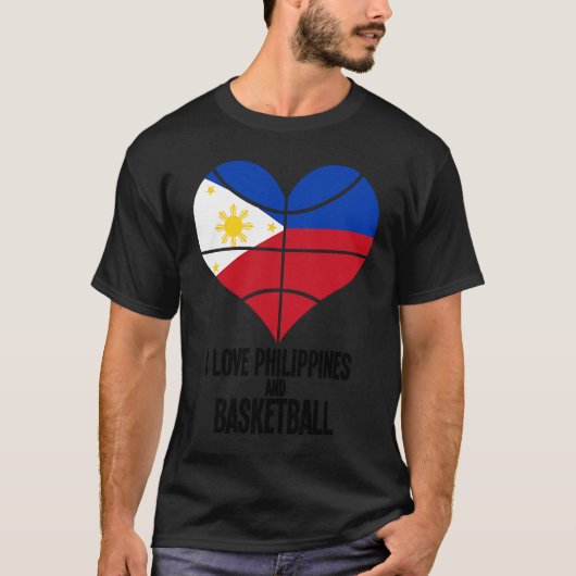 Philippines Filipino Sport Basketball Basket Ball  Tシャツ (正面)