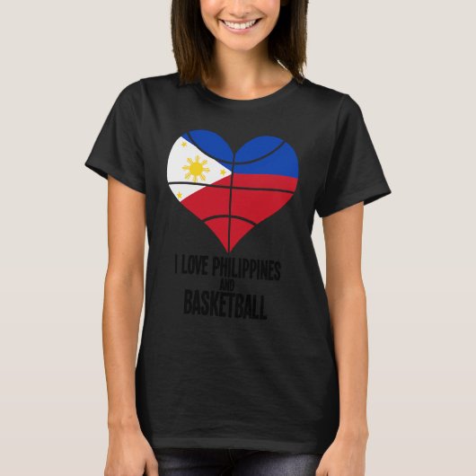 Philippines Filipino Sport Basketball Basket Ball  Tシャツ (正面)