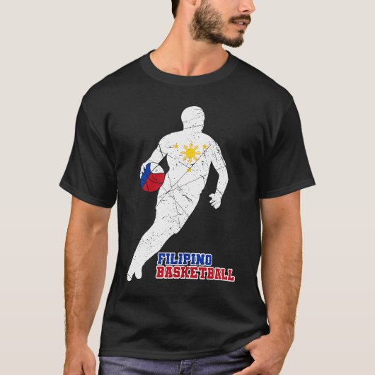 Philippines Filipino Sport Basketball Basket Ball  Tシャツ (正面)