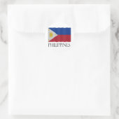 Philippines flag ラウンドシール (バッグ)