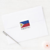 Philippines flag ラウンドシール (封筒)