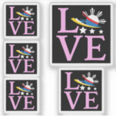 Philippines Flag - Filipina Pink Love シール (正面)
