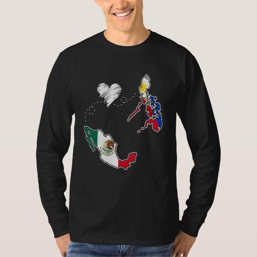 Philippines Mexico Filipino Proud Mexipino Mexican Tシャツ (正面)