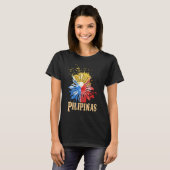 Philippines Pilipinas Filipino Filipina Pride Prou Tシャツ (正面フル)