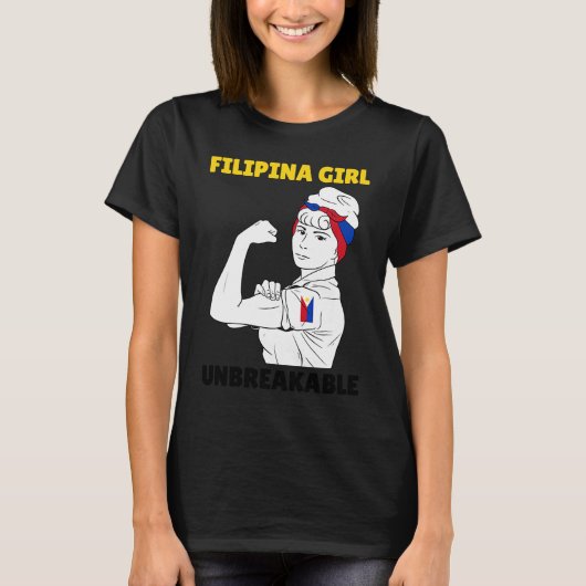 Philippines Pinay Filipina Princess Queen Proud Wo Tシャツ (正面)