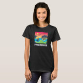 Philippines Pinay Filipino Country Palms Sun Mabuh Tシャツ (正面フル)