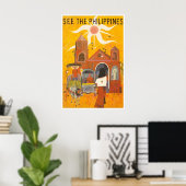 Philippines Print Travel Poster Filipino Art ポスター (ホームオフィス)
