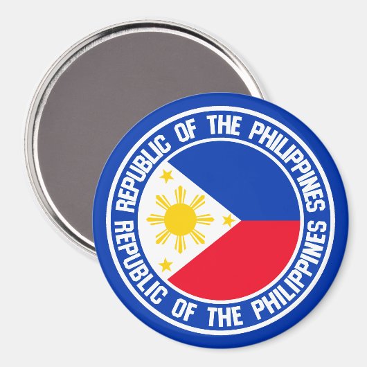 Philippines Round Emblem マグネット (正面/裏面)