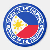Philippines Round Emblem マグネット (正面)