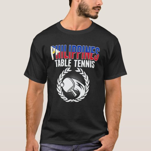 Philippines Table Tennis Fans Philippine Ping Pong Tシャツ (正面)