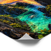 Philippines: Tropical Sunset Palawan Coast Art Sou ポスター (角)