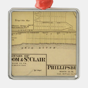 Philippsburgの自由およびSt Clairの自治区 メタルオーナメント
