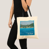 Philipsburgの海岸線 トートバッグ (正面(商品))