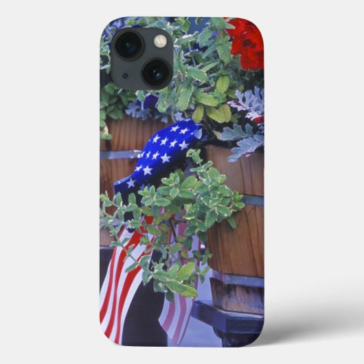 Philipsburgモンタナの旗そして花 Case-Mate iPhoneケース (裏面)