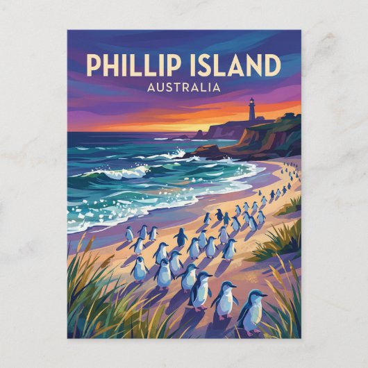 Phillip Island Australia ポストカード (正面)