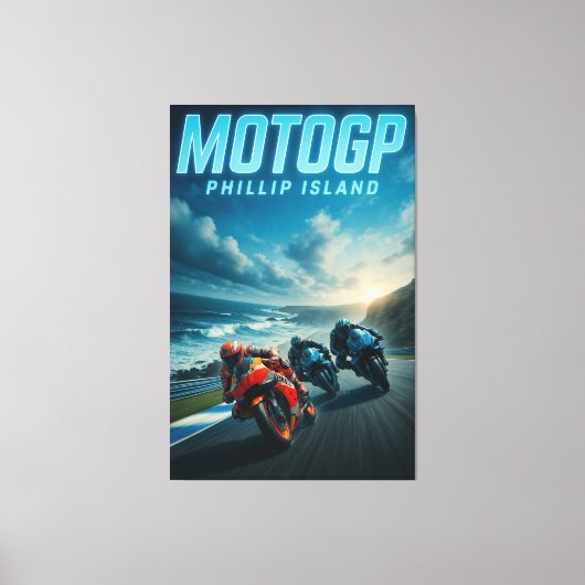 Phillip Island MotoGP Australian Grand Prix 2024 キャンバスプリント (正面)