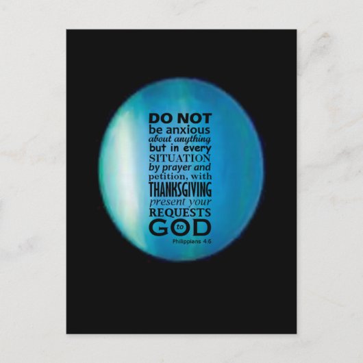 Phillipiansの4:6 ポストカード (正面)