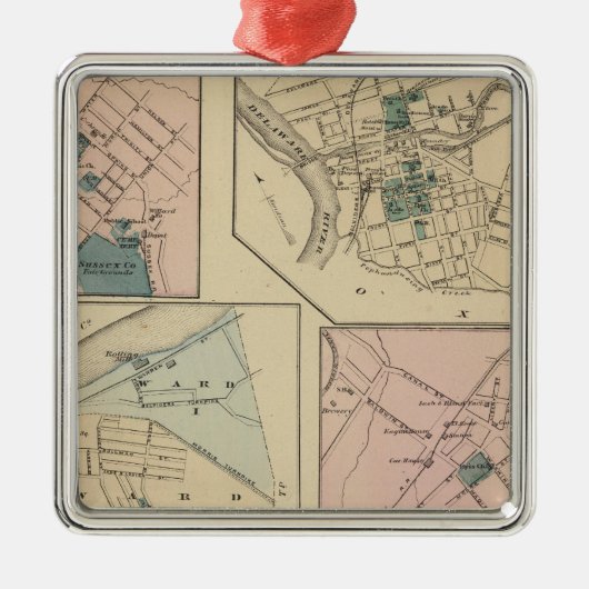 Phillipsburg、NJ メタルオーナメント (正面)