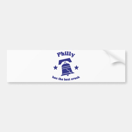 Phillyに最も最高のなひびがあります バンパーステッカー (正面)