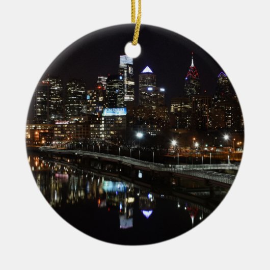 Phillyの夜 セラミックオーナメント (正面)