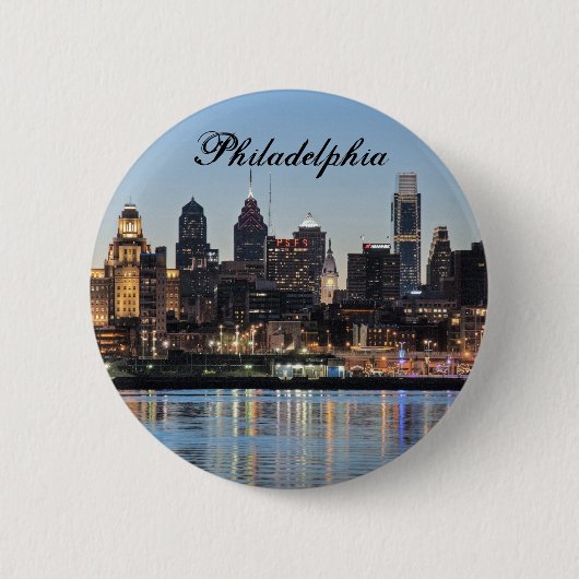 Phillyの日没 缶バッジ (正面)