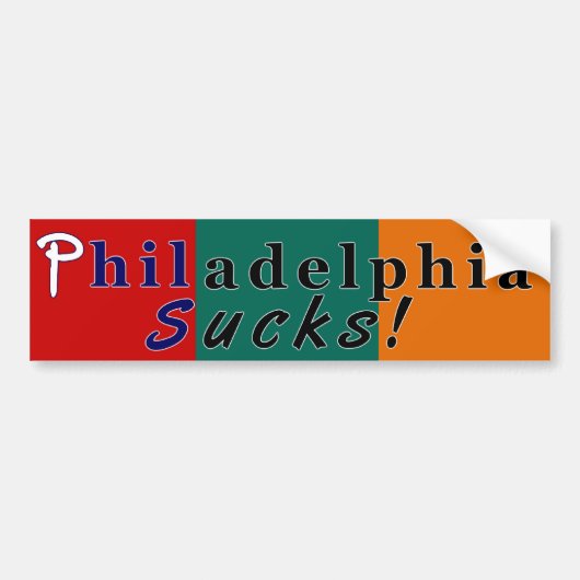 Phillyの最低 バンパーステッカー (正面)
