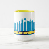 Phillyの都市色の2019年のスカイラインのマグ マグカップ (中央)