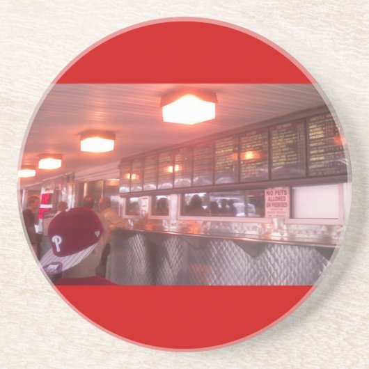 PhillyのCheesesteakのコースター コースター (正面)