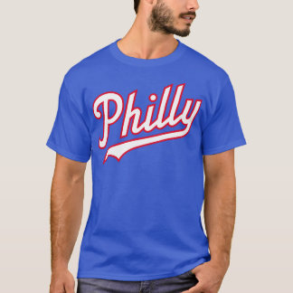 PhillyスクリプトBlueWhiteRed Tシャツ