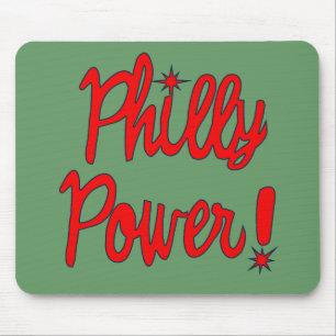 Philly力! Tシャツ、フード付きスウェットシャツ、野球のティー マウスパッド