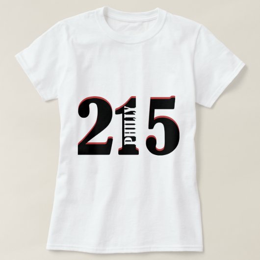 Philly 215 tシャツ (デザイン正面)