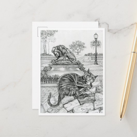 Philly Cat in Rittenhouse ポストカード (正面/裏面インサイチュ)