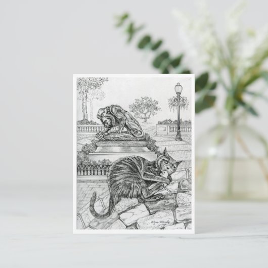 Philly Cat in Rittenhouse ポストカード (スタンド正面)