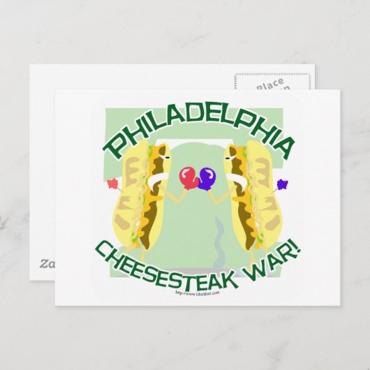 Philly Cheesteak戦争 ポストカード (正面/裏面)