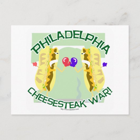 Philly Cheesteak戦争 ポストカード (正面)