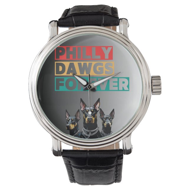 Philly Dawgs Forever E-Watch – 迫力のデジタルスタイル  腕時計 (正面)