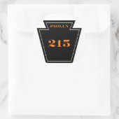 Philly Flyers PA 215 Punkハードコアシール ラウンドシール (バッグ)