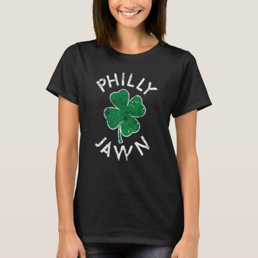 Philly Jawn Philadelphia Lucky C St Patrick's Day Tシャツ (正面)