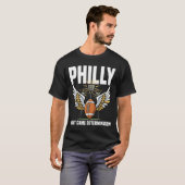 PHILLY NIGHT GAME DETERMINATION - PHILLY FOOTBALL Tシャツ (正面フル)