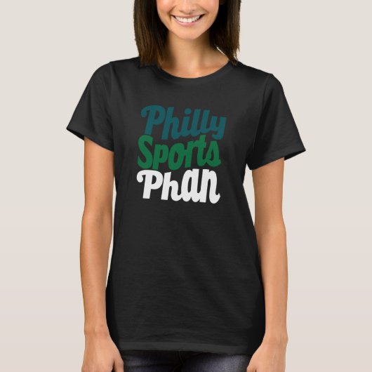 Philly Philadelphia Sports Fan Phan Wavy Green Gra Tシャツ (正面)