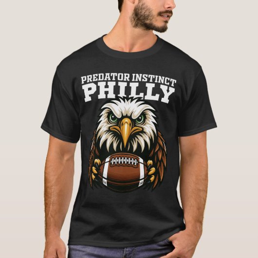 PHILLY PREDATOR INSTINCT - フィラデルフィア フットボール Tシャツ (正面)