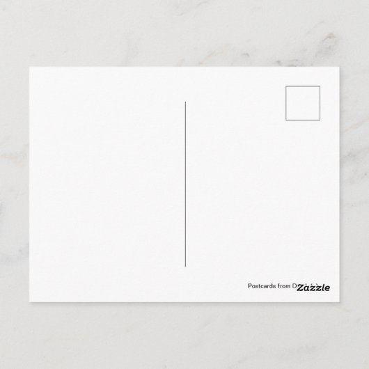 Philly Skyline - Cat on Fenceはがき ポストカード (裏面)