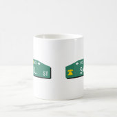 Philly Street Sign Coffee Mug: For YOUR Address! コーヒーマグカップ (中央)