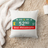 Philly Street Sign Pillow: For YOUR Address!  クッション (ブランケット)