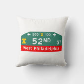 Philly Street Sign Pillow: For YOUR Address!  クッション (裏面)