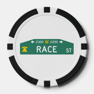 Philly Street Sign Poker Chip: For YOUR Address!  ポーカーチップ