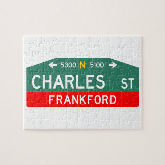 Philly Street Sign Puzzle: Made For YOUR Address!  ジグソーパズル