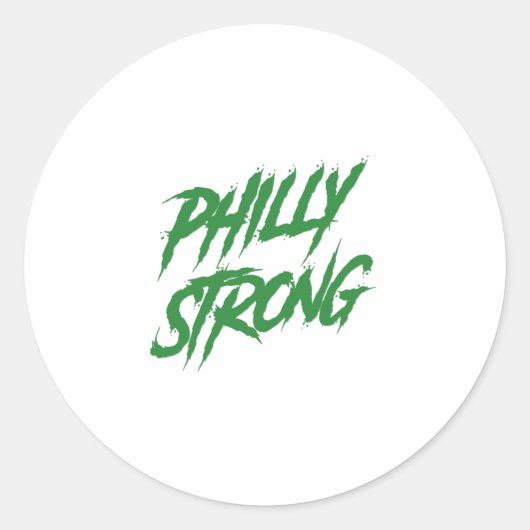 Philly Strong Graffiti Style  ラウンドシール (正面)
