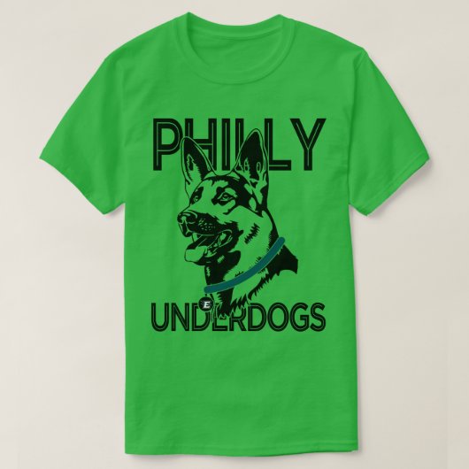 Philly Underdogs – ドイツ語シェパード Tシャツ (デザイン正面)
