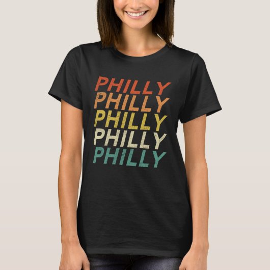 Philly Vintage Retro 6 Tシャツ (正面)